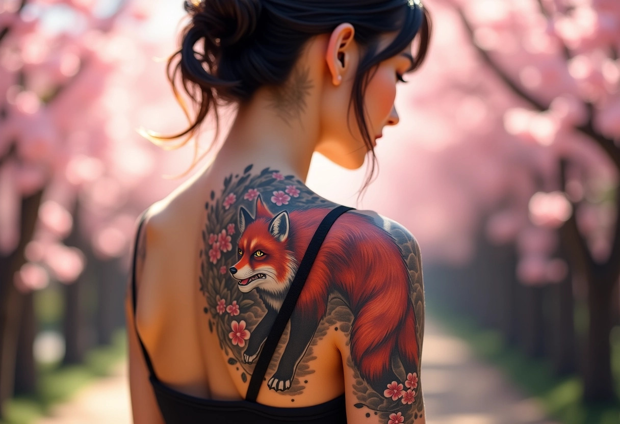 tatouage renard