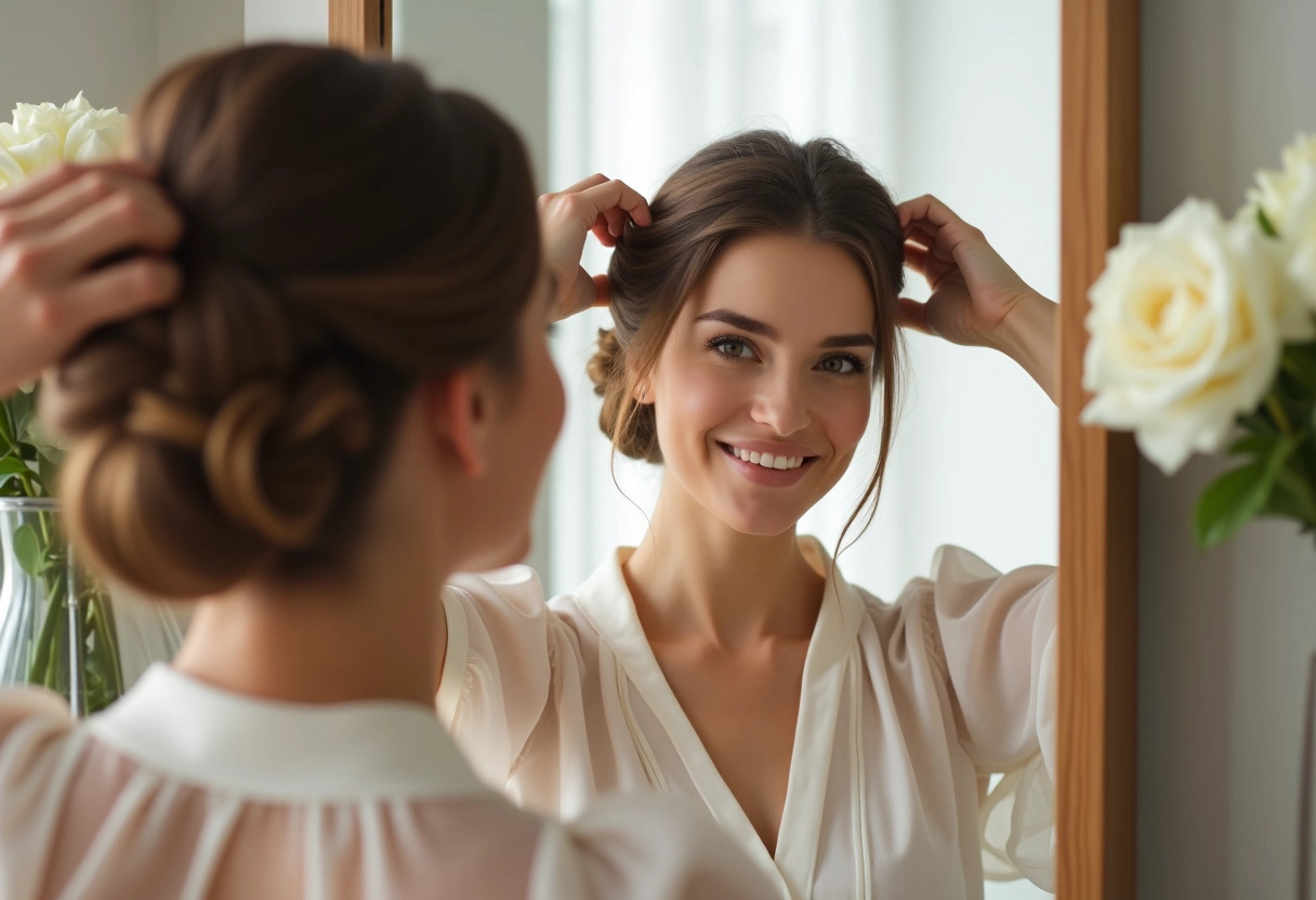 chignon bohème